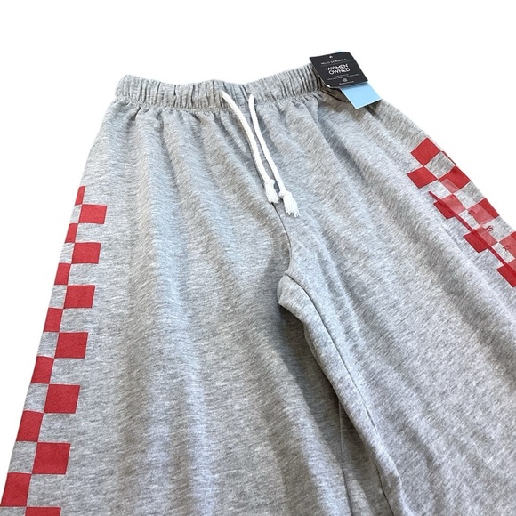 Grayson Threads Wide Leg Checkerboard Lightweight Sweatpants, Gray - Size XS NWT - Picture 2 of 11